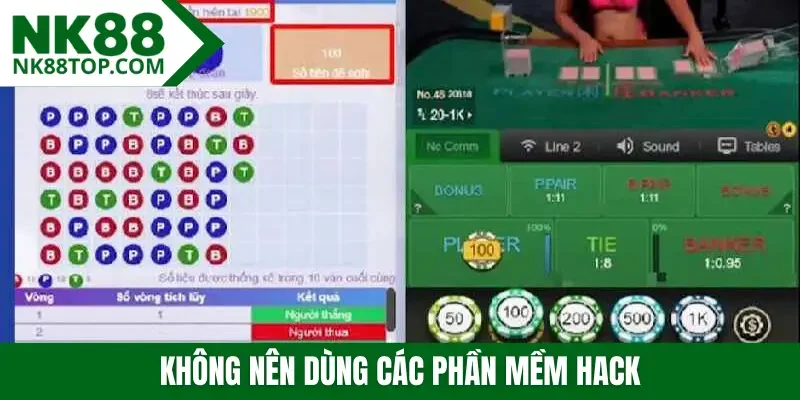 Không nên dùng các phần mềm hack