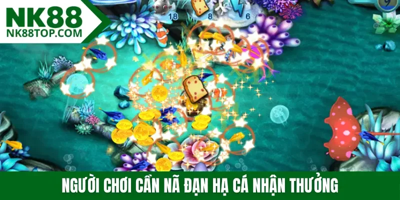 Người chơi cần nã đạn hạ cá nhận thưởng